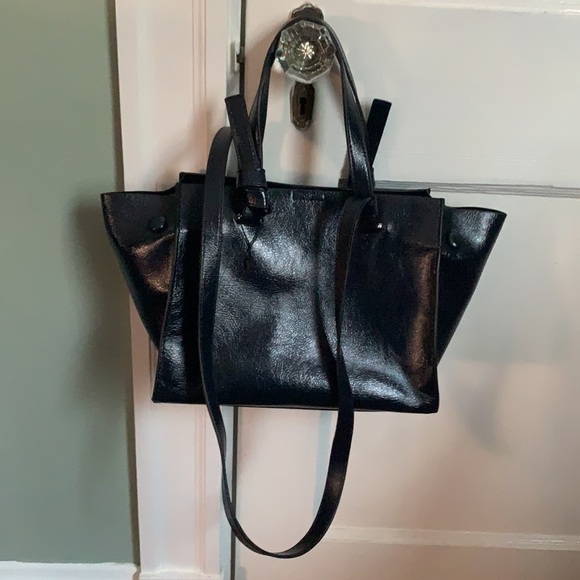 NWOT ZARA Navy Blue Handbag w/ Shoulder Strap - Picture 8 of 16